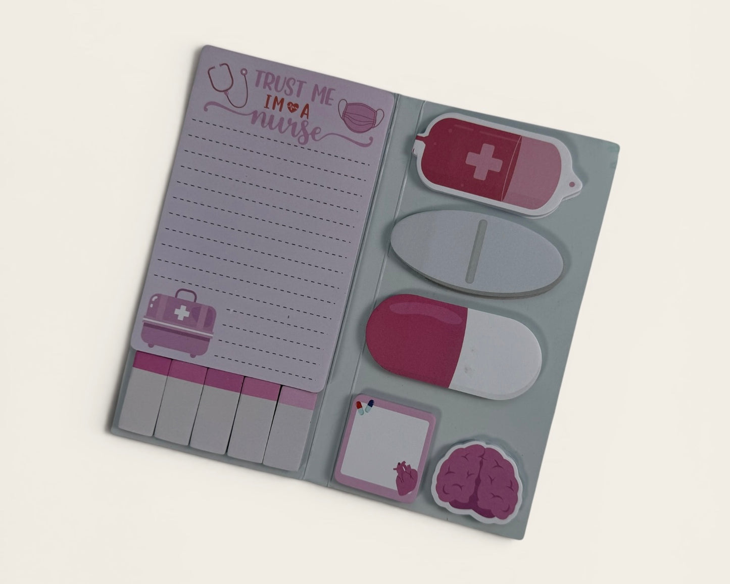 Medical-Themed Sticky Note Book