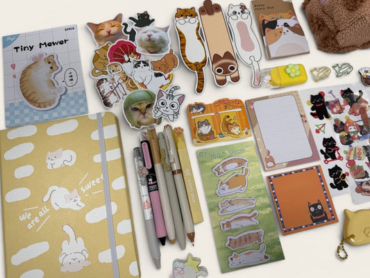 Cat Stationery Set 🐾 — Large