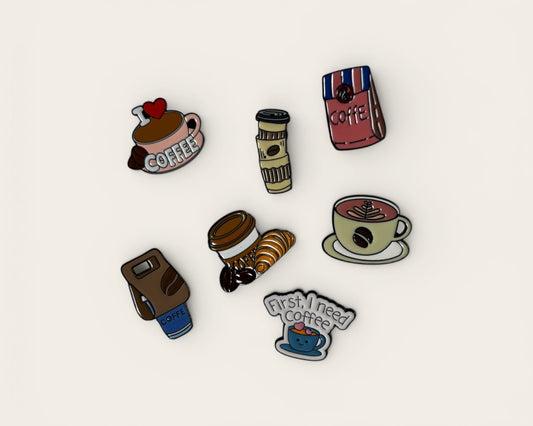 Coffee Lover Pins Set ☕✨