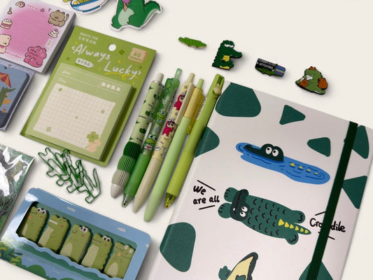 Cute Crocodile Stationery Gift Box