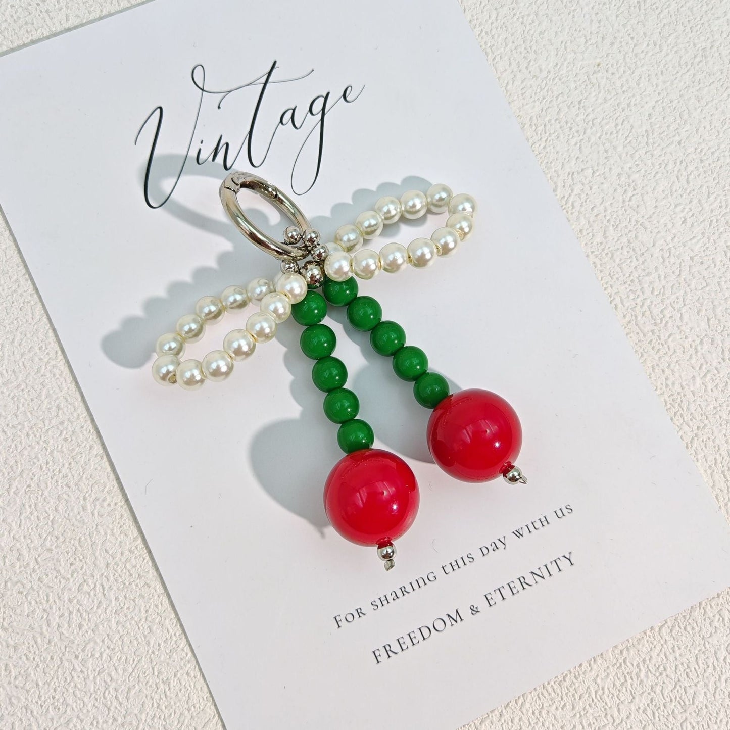 Red Cherry Bag Charm