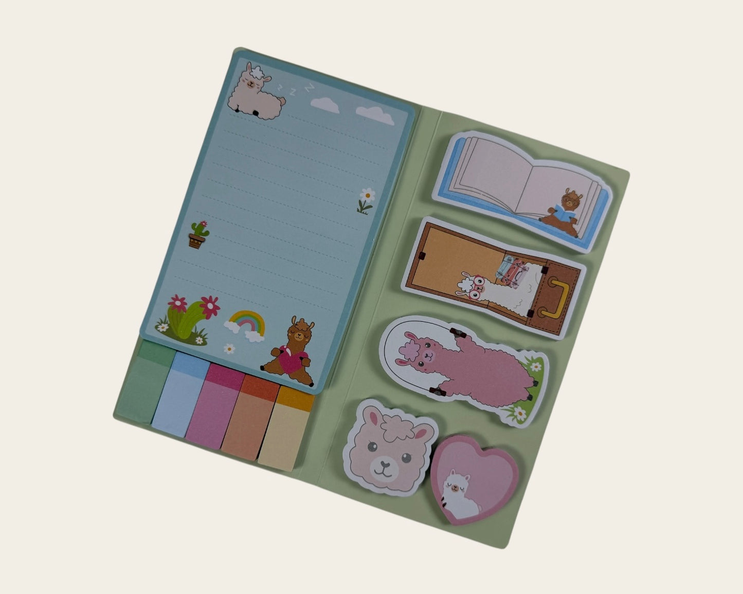 🦙 I Really Like Llamas Sticky Notes Book