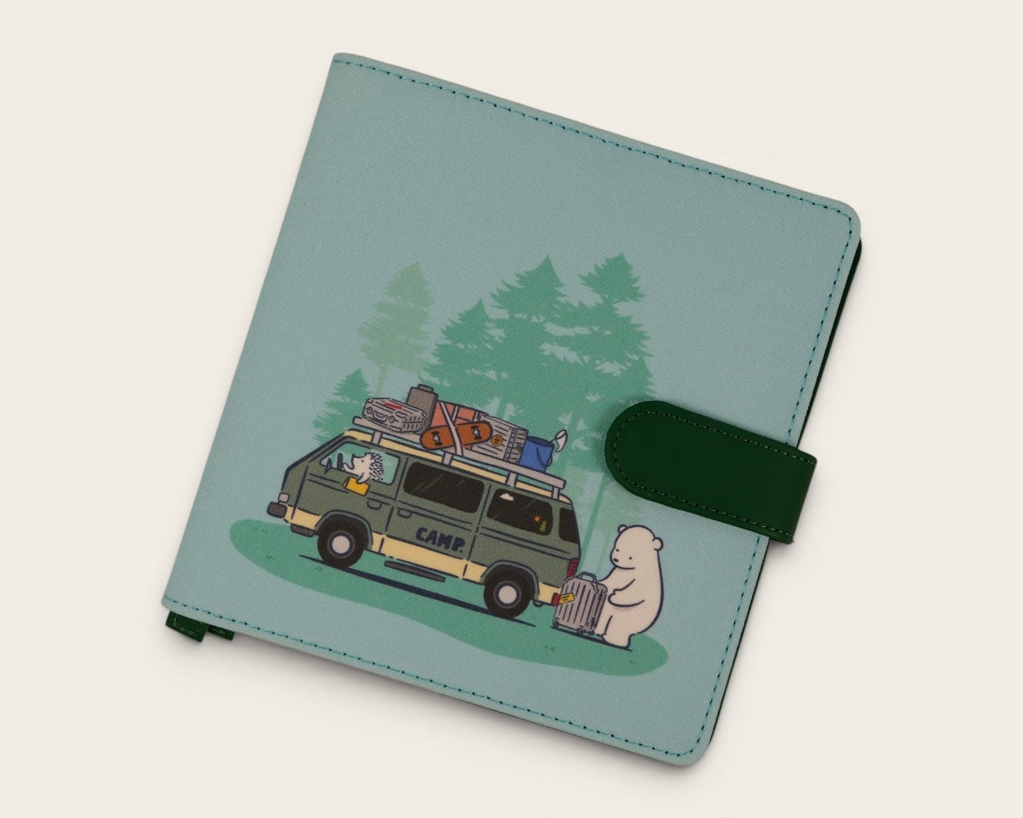Cute Bear PU Leather Planner Notebook
