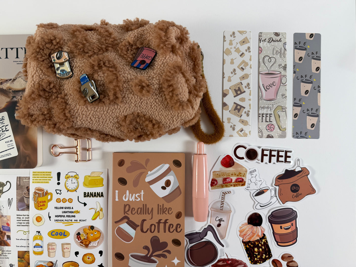 “Coffee Break" Aesthetic Stationery Set ☕️🤎 - Small