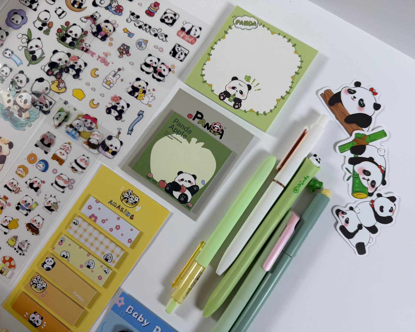 Bamboo Zen" Panda Stationery Set 🐼🎋 – Large