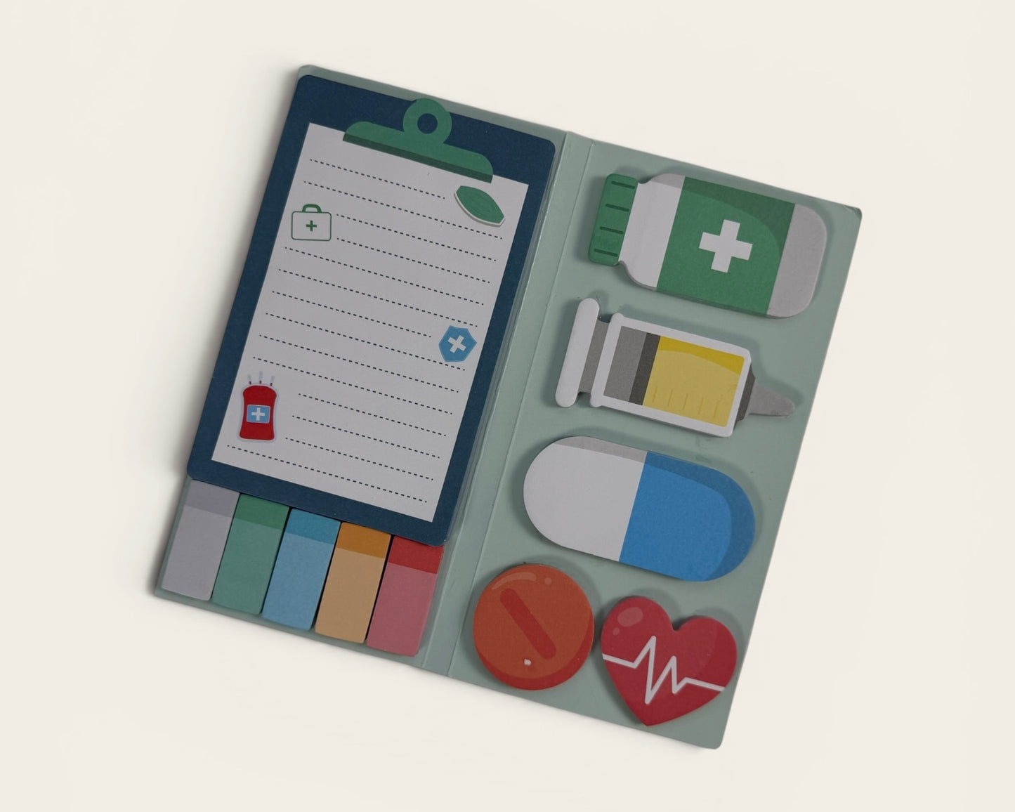 Medical-Themed Sticky Note Book