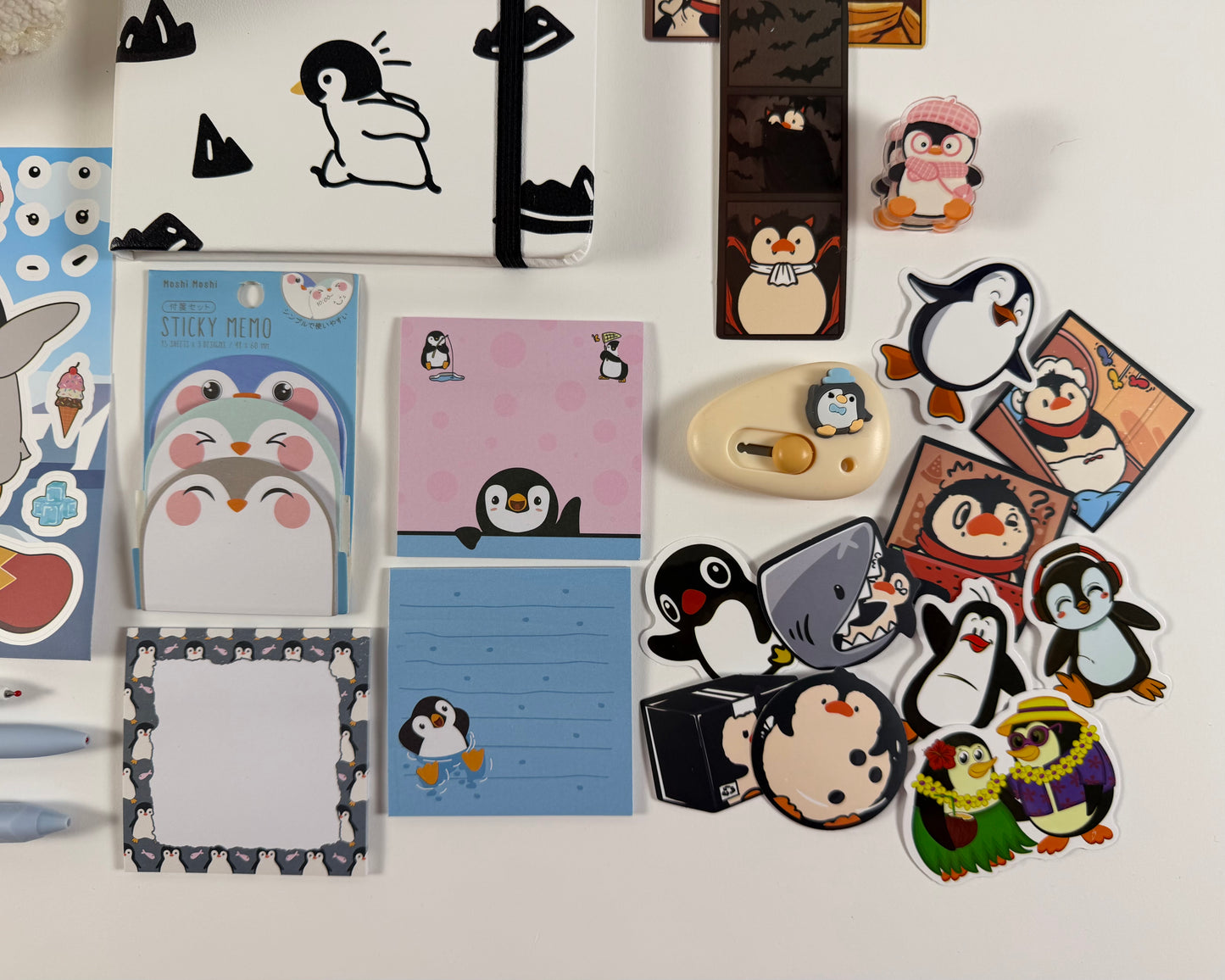 Chill & Create" Penguin Stationery Set 🐧” - Large