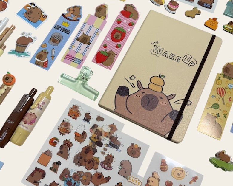 Capybara Stationery Set ₍ᐢ•(ܫ)•ᐢ₎ – XLarge