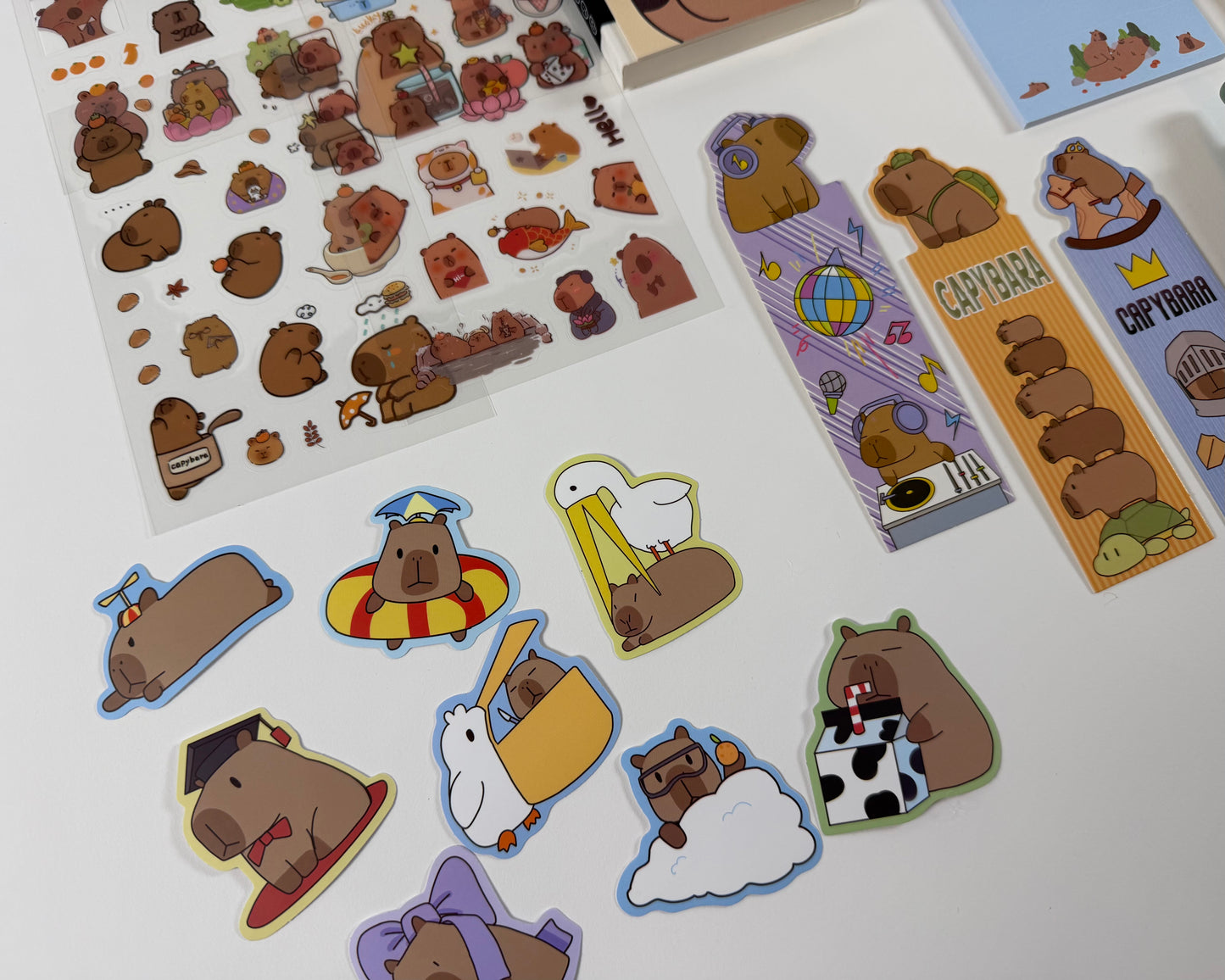 Capybara Stationery Set ₍ᐢ•(ܫ)•ᐢ₎– Medium