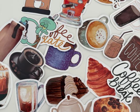 Coffee Lover Sticker Pack (10 pcs) ☕✨