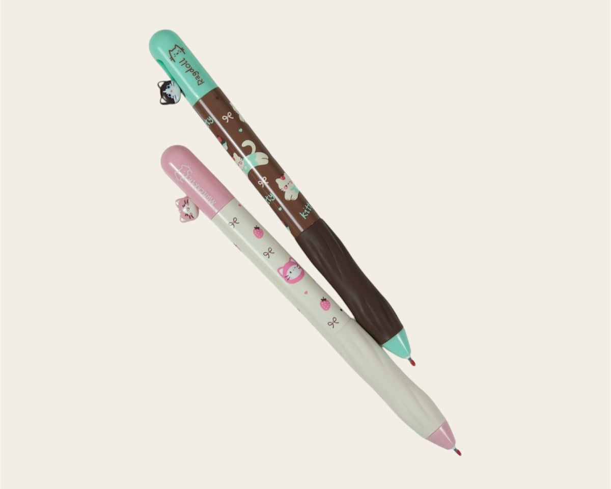 Cute Cat Gel Pen – Kawaii Kitty Design