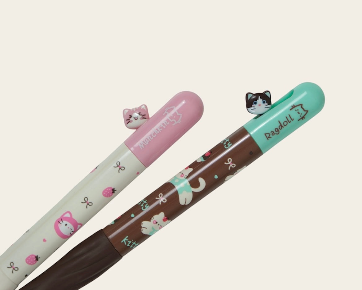 Cute Cat Gel Pen – Kawaii Kitty Design