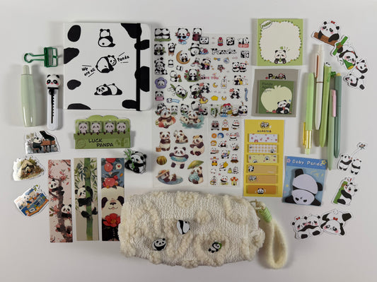 Bamboo Zen" Panda Stationery Set 🐼🎋 – Large