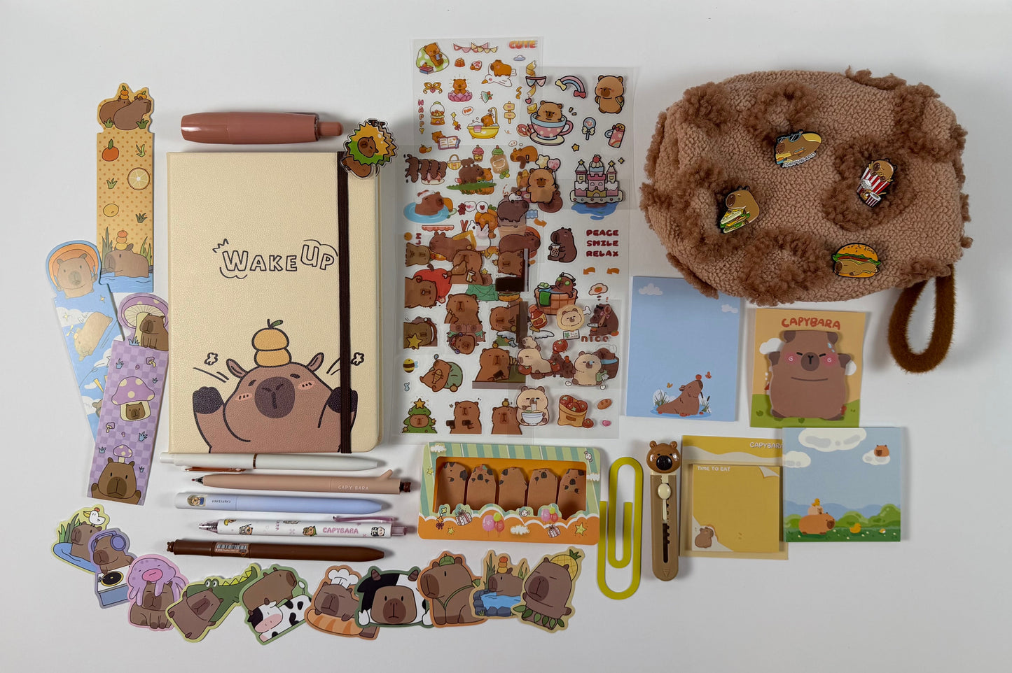 Capybara Stationery Set ₍ᐢ•(ܫ)•ᐢ₎ – Large