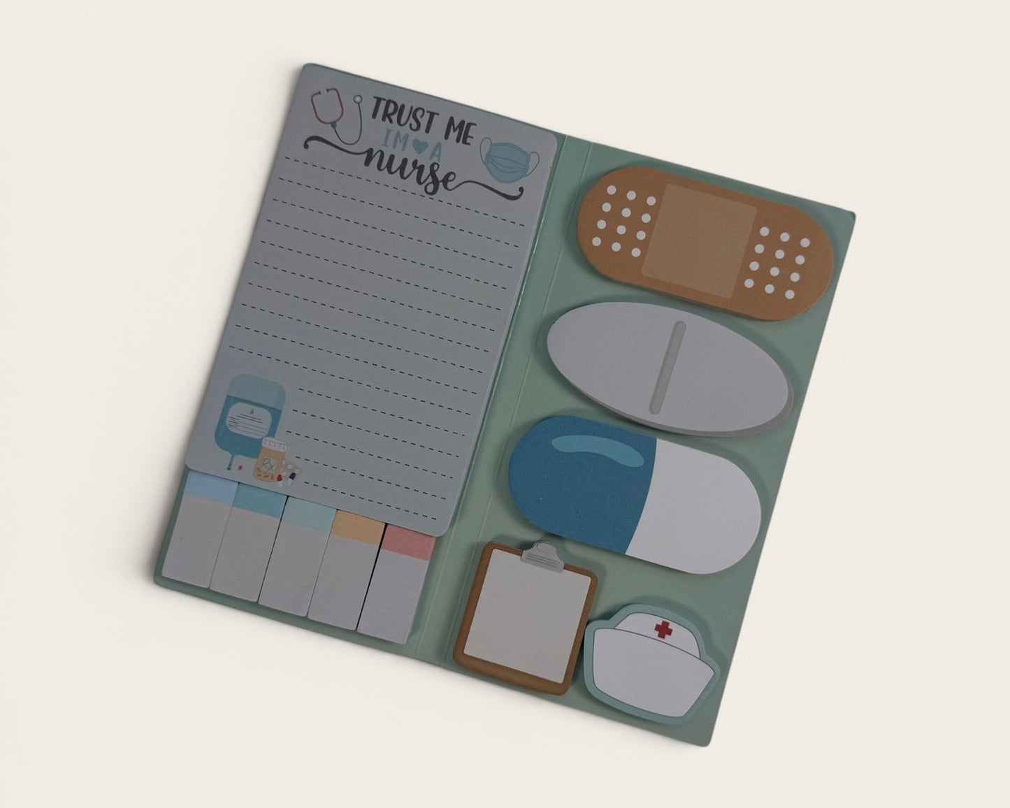 Medical-Themed Sticky Note Book