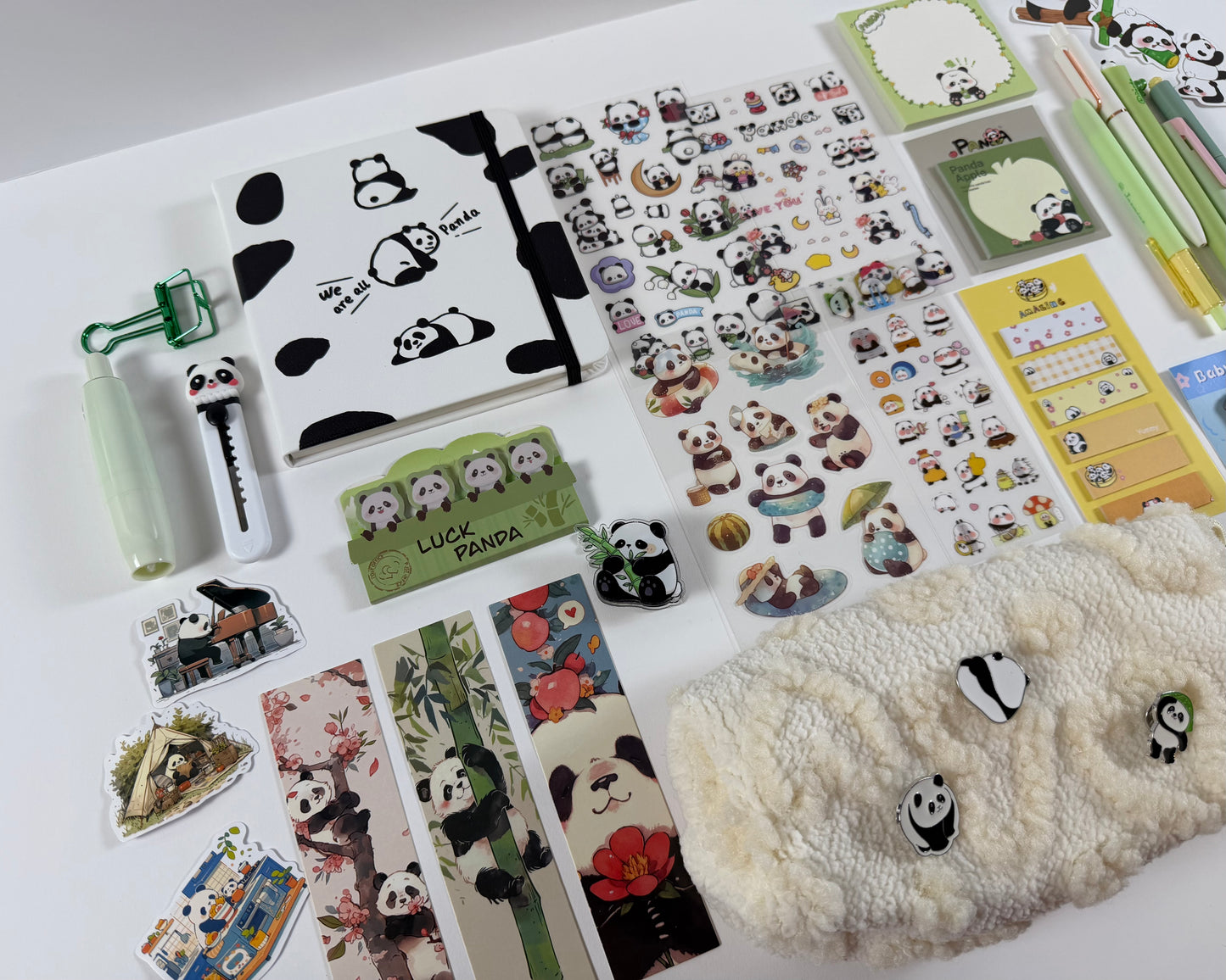 Bamboo Zen" Panda Stationery Set 🐼🎋 – Large