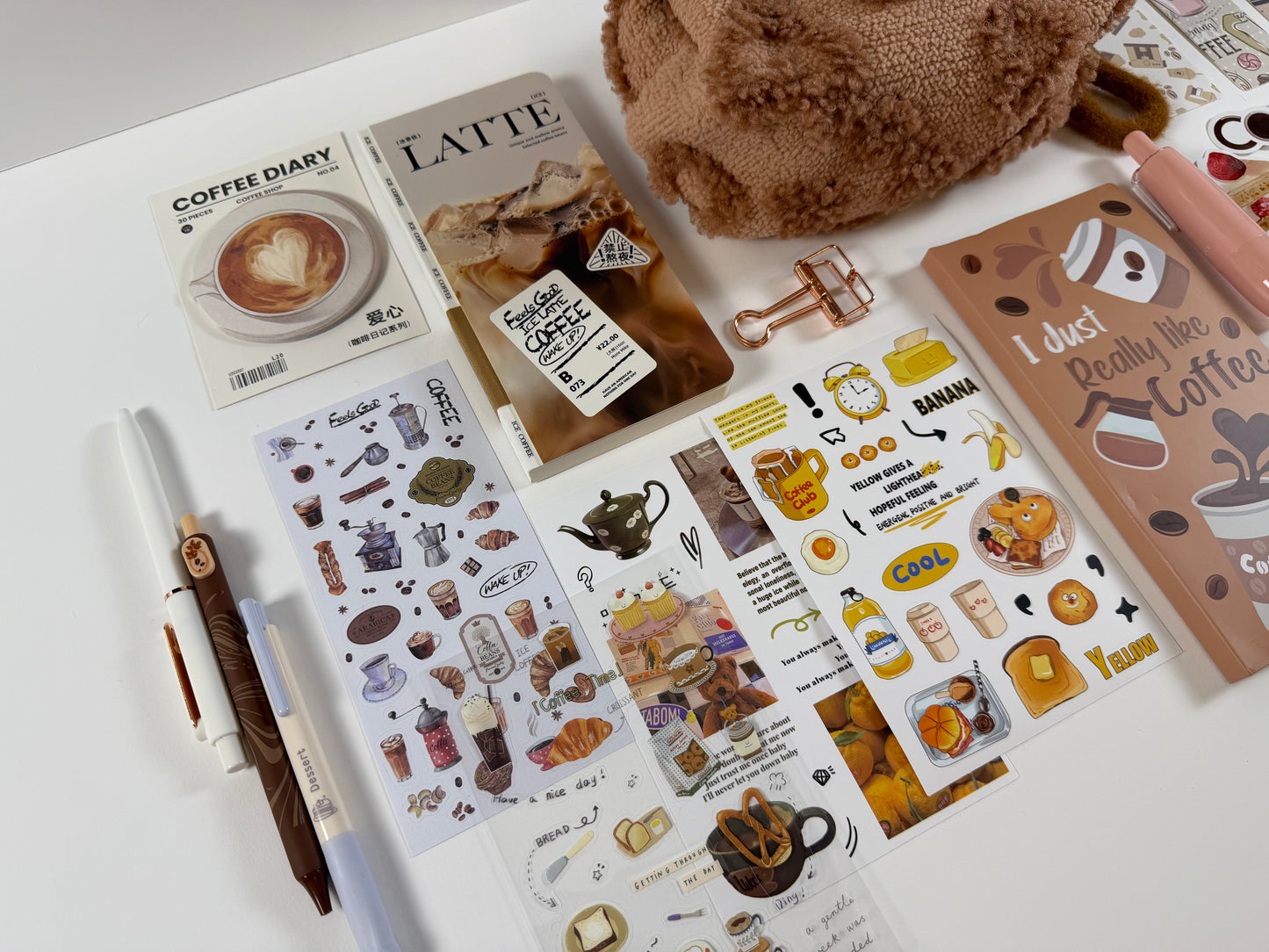 “Coffee Break" Aesthetic Stationery Set ☕️🤎 - Small