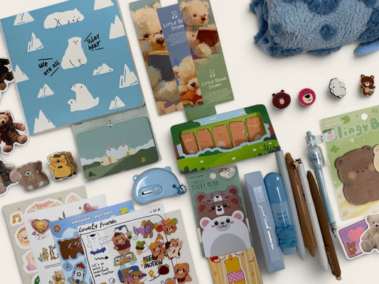 "Polar Breeze" White Bear Stationery Set 🐻‍❄️❄️