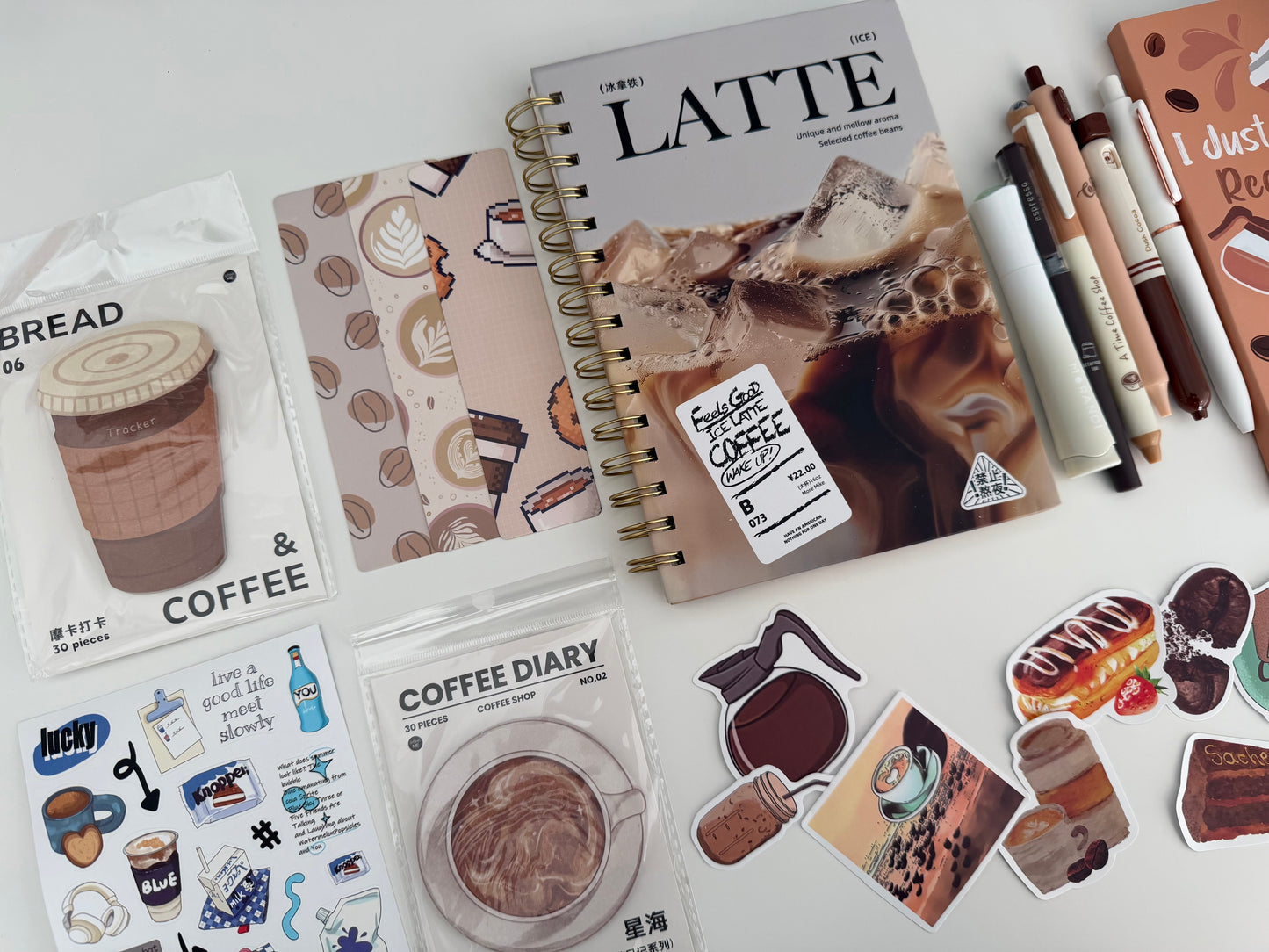 “Coffee Break" Aesthetic Stationery Set ☕️🤎 - Large
