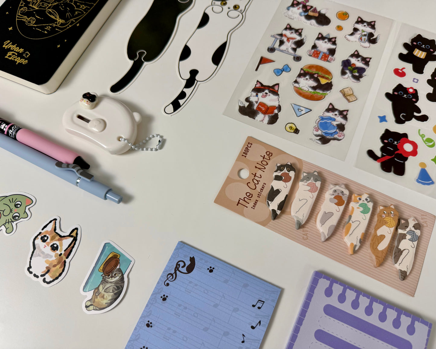 🐾 Cute Cat Mini Stationery Set