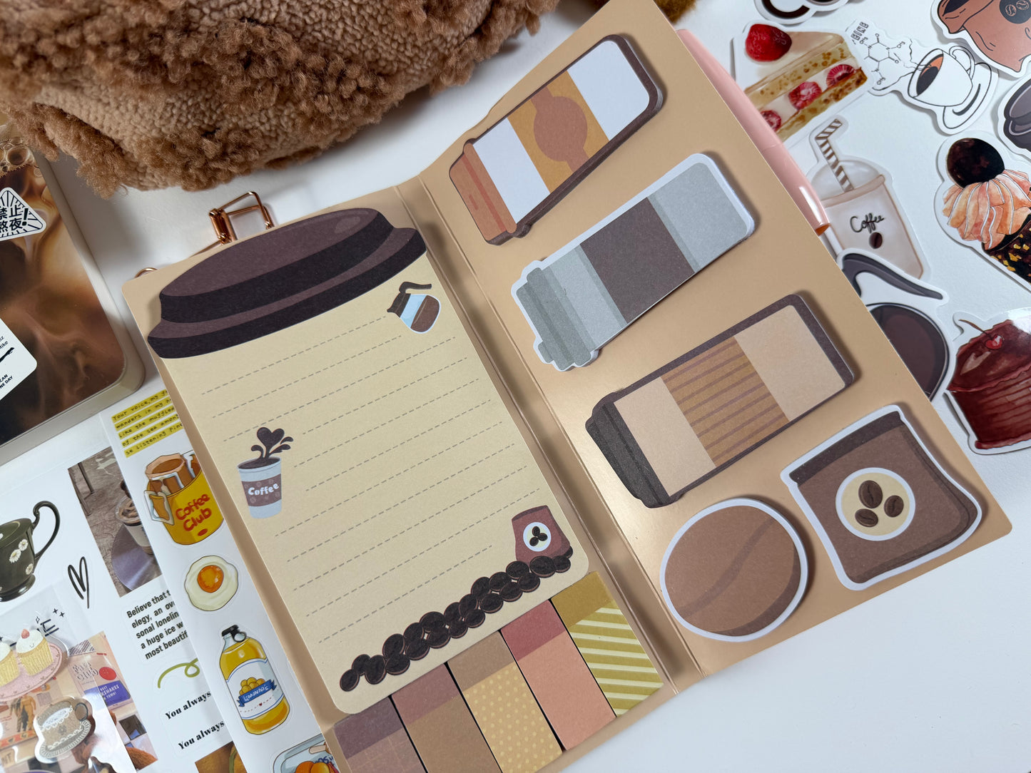 “Coffee Break" Aesthetic Stationery Set ☕️🤎 - Small