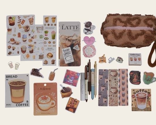 “Coffee Break" Aesthetic Stationery Set ☕️🤎