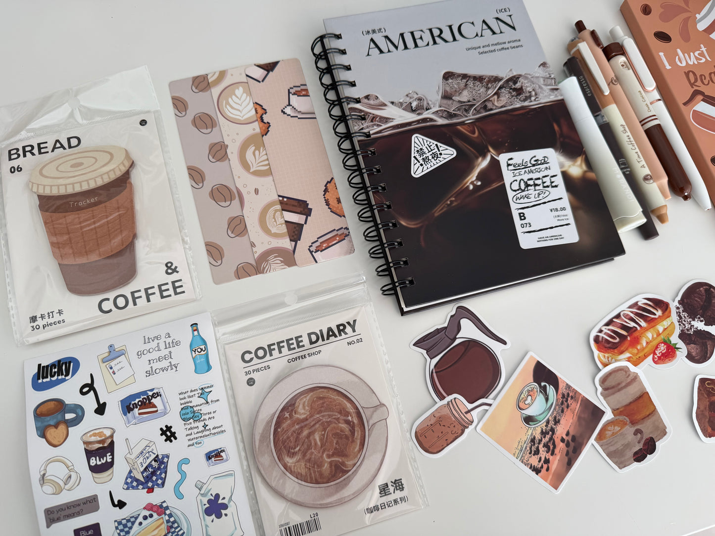 “Coffee Break" Aesthetic Stationery Set ☕️🤎 - Large