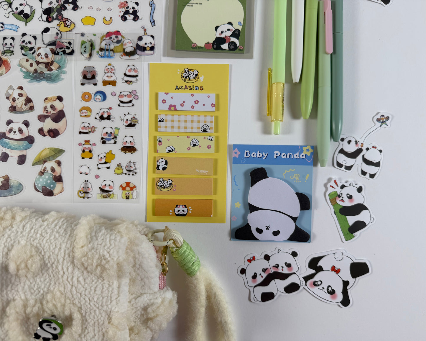 Bamboo Zen" Panda Stationery Set 🐼🎋 – Large