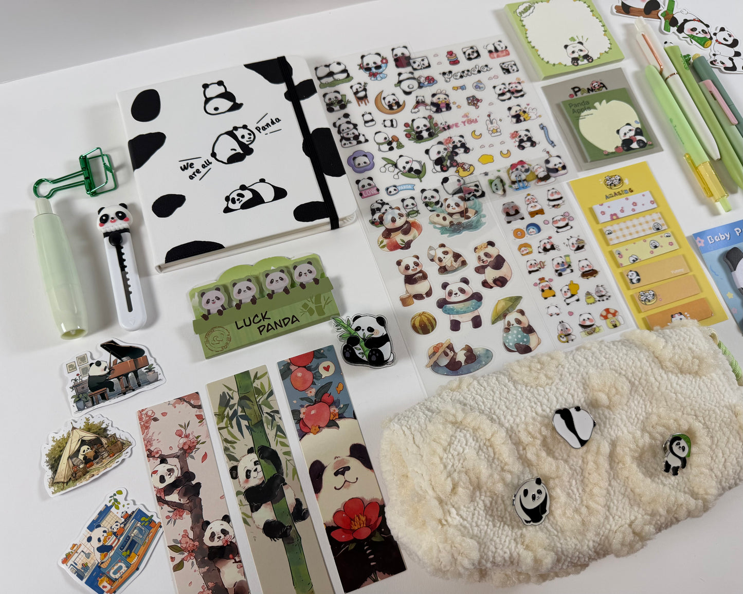 Bamboo Zen" Panda Stationery Set 🐼🎋 – Large
