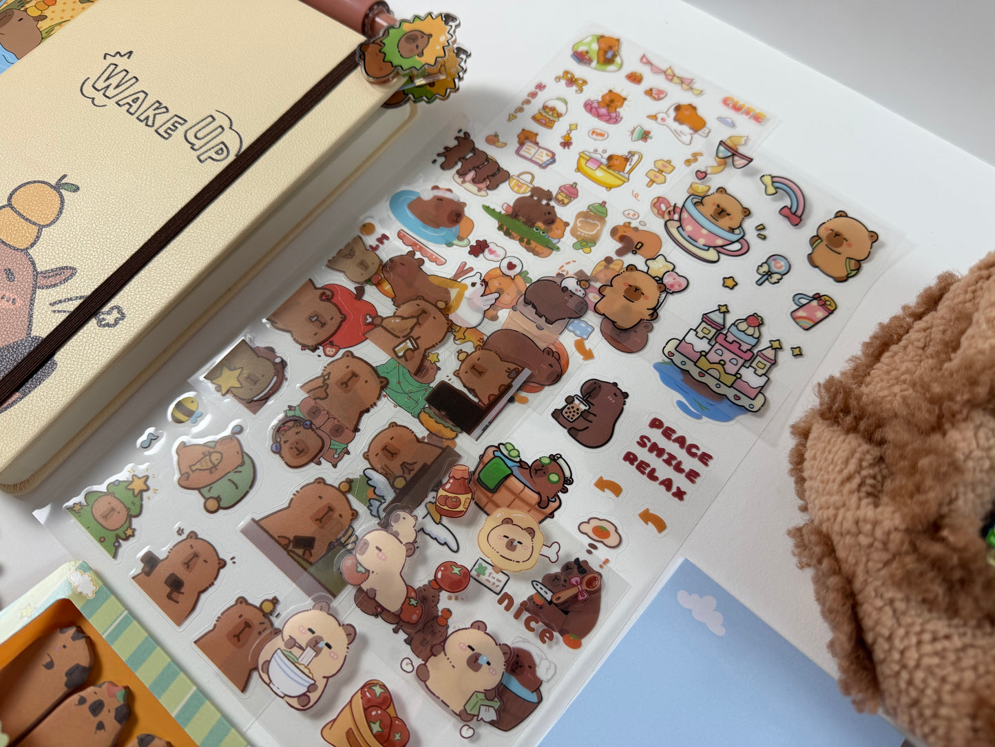 Capybara Stationery Set ₍ᐢ•(ܫ)•ᐢ₎ – Large