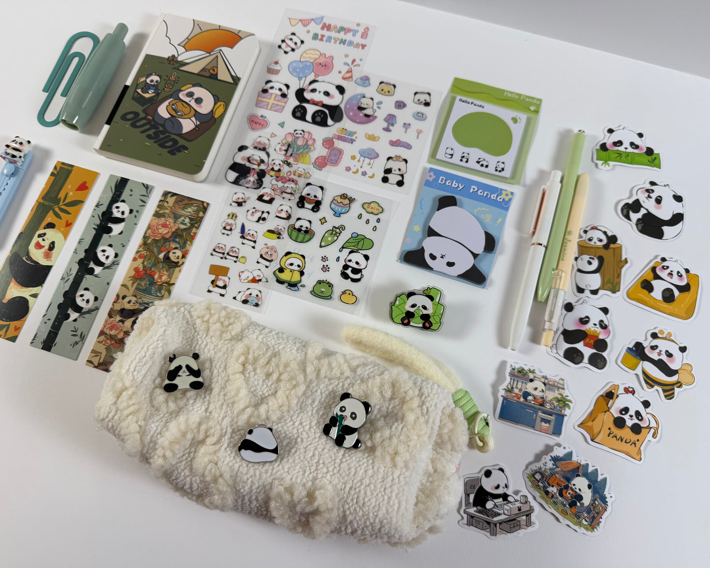 Bamboo Zen" Panda Stationery Set 🐼🎋 – Small