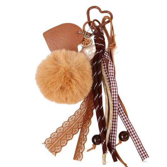Cozy Pom-Pom Lace Charm