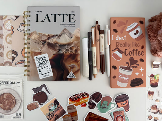 “Coffee Break" Aesthetic Stationery Set ☕️🤎 - Large