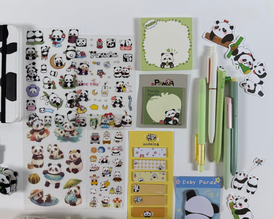 Bamboo Zen" Panda Stationery Set 🐼🎋 – Large