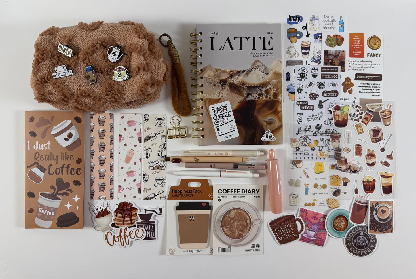 “Coffee Break" Aesthetic Stationery Set ☕️🤎 - Large