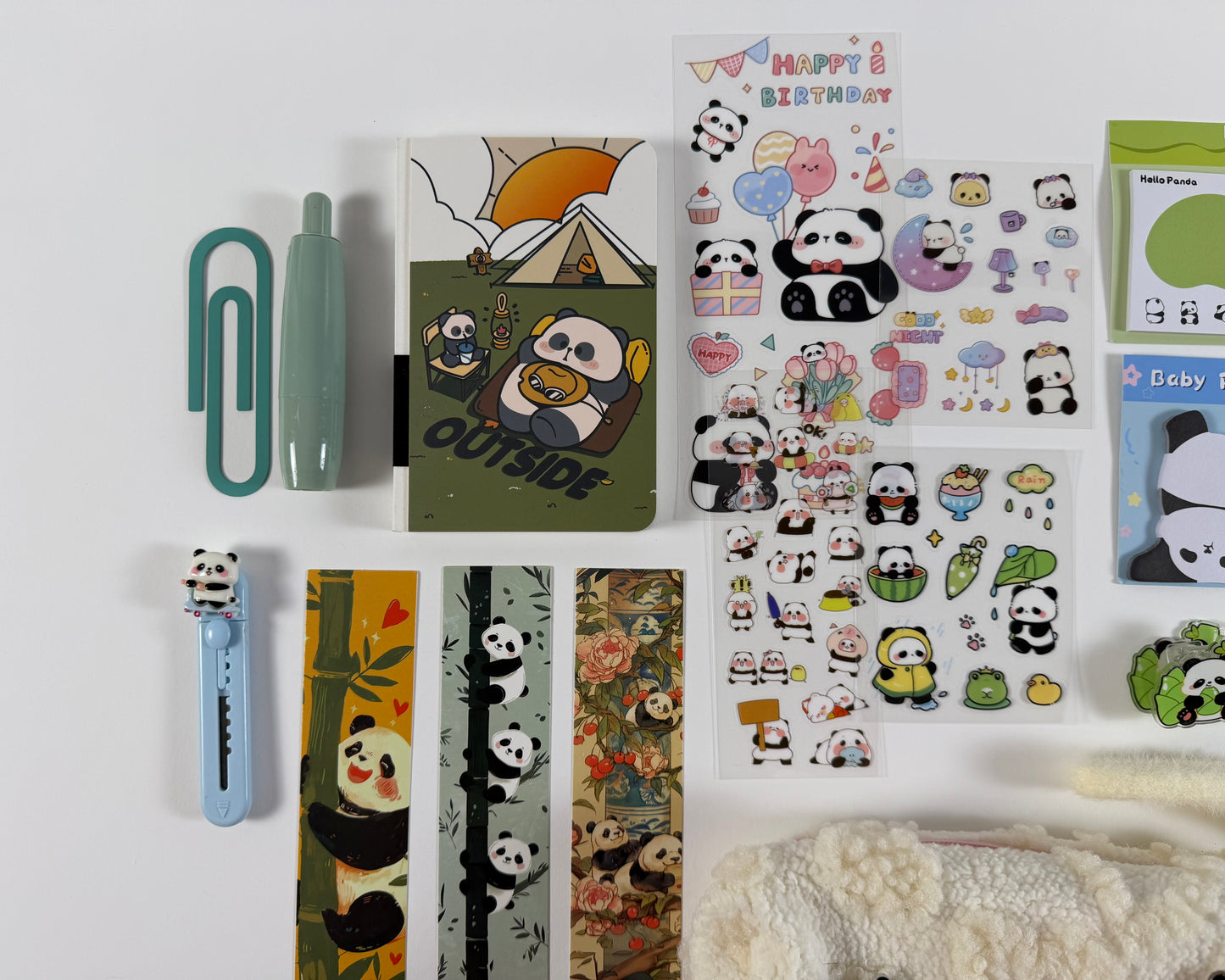 Bamboo Zen" Panda Stationery Set 🐼🎋 – Small