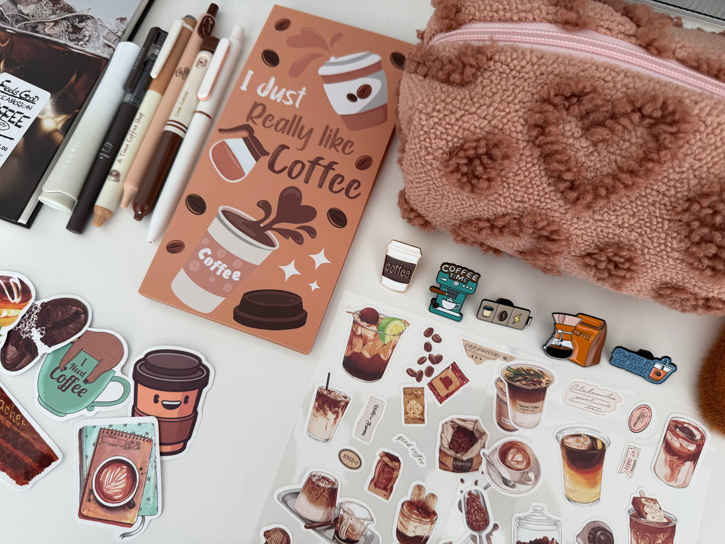 “Coffee Break" Aesthetic Stationery Set ☕️🤎 - Large