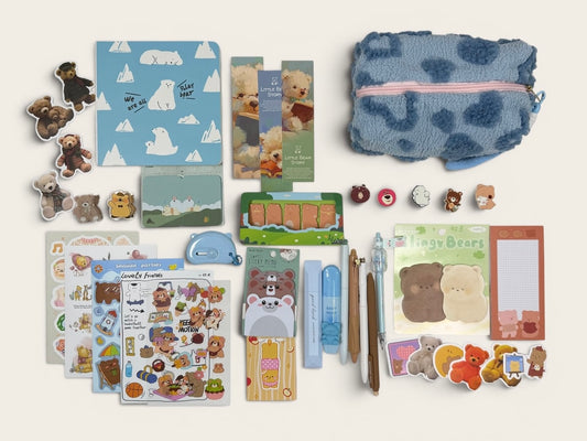 "Polar Breeze" White Bear Stationery Set 🐻‍❄️❄️