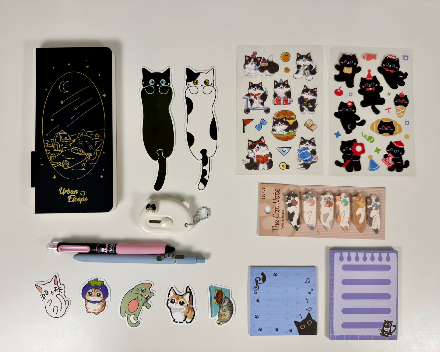 🐾 Cute Cat Mini Stationery Set