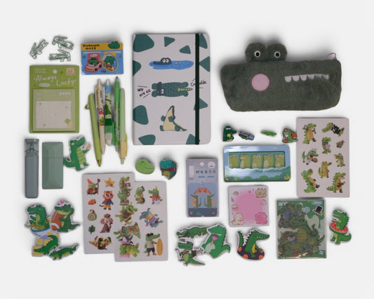Cute Crocodile Stationery Gift Box