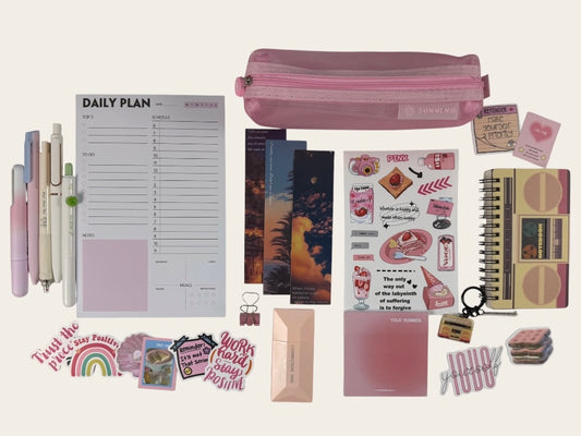 Cute Pink Stationery Kit