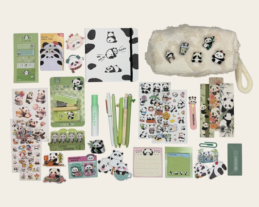 Bamboo Zen" Panda Stationery Set 🐼🎋 – Large