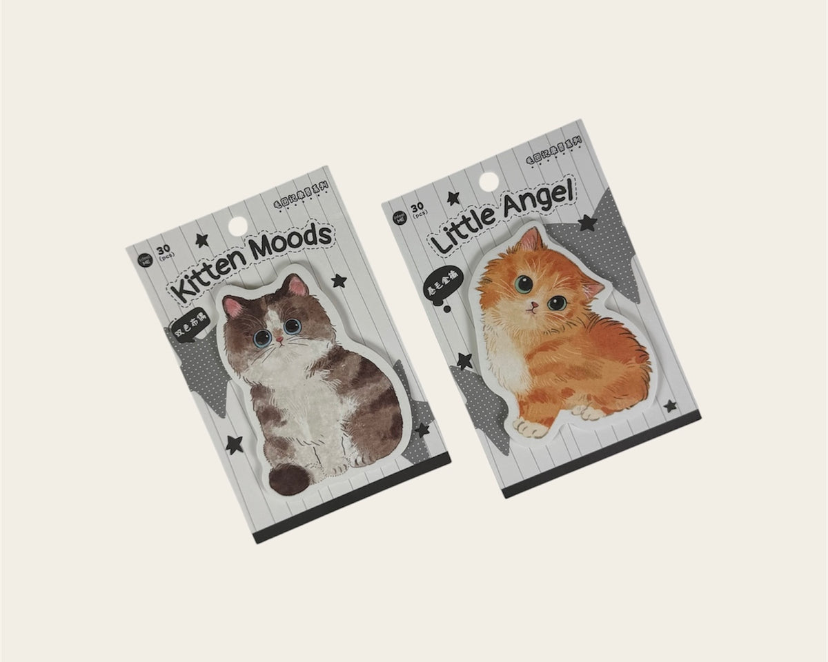 Cute Cat Sticky Notes – Kitty Memo Pads