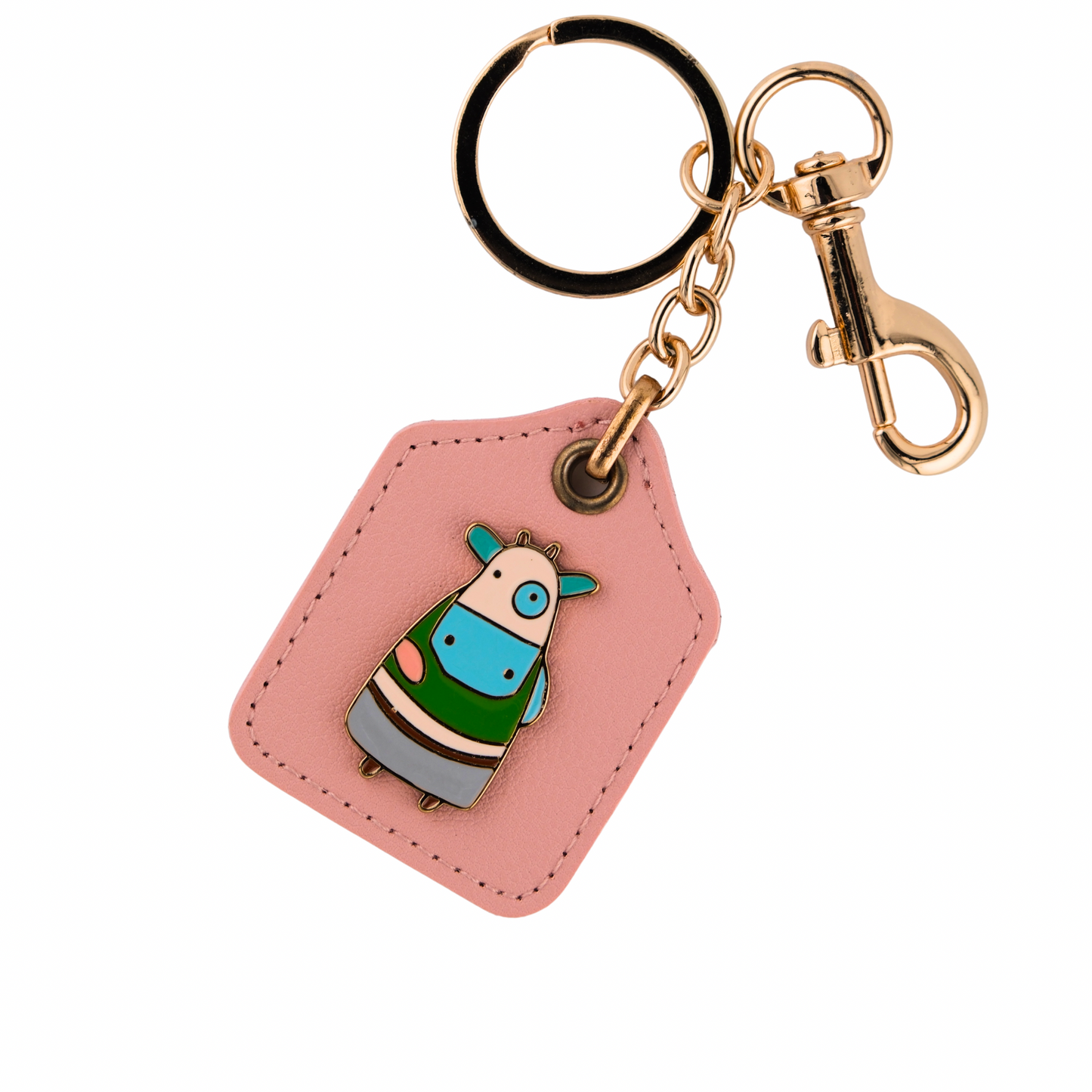 Pastel Cow Keychain