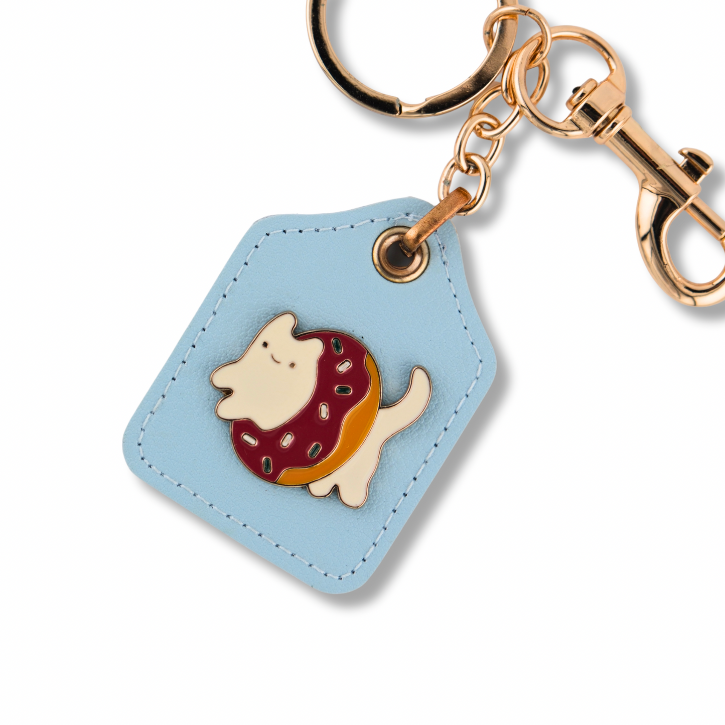 Donut Cat Keychain