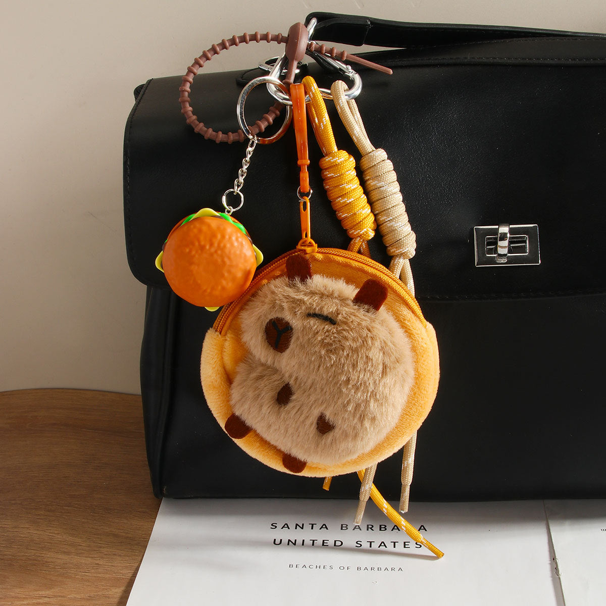 Capybara Coin Pouch & Burger Bag Charm