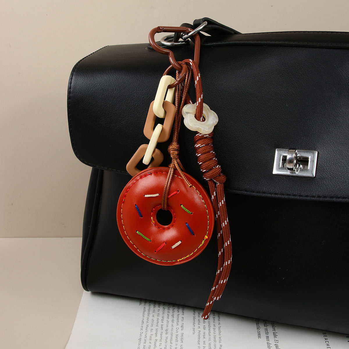 Sweet Donut Bag Charm
