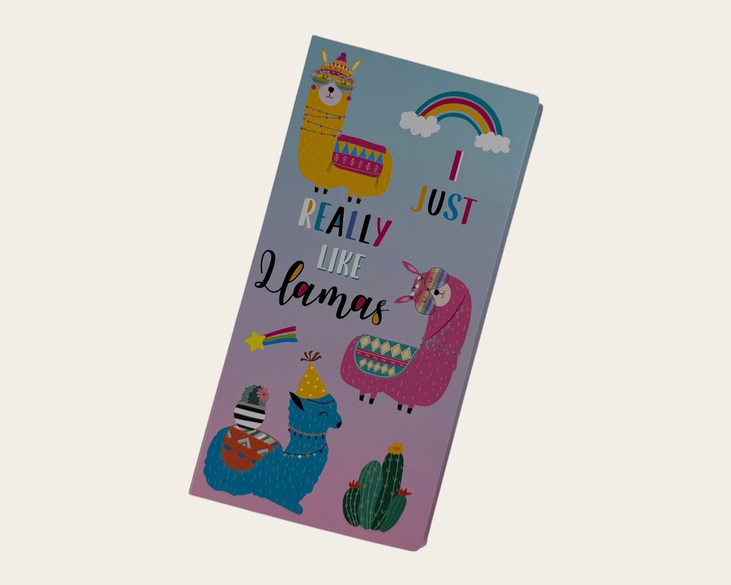 🦙 I Really Like Llamas Sticky Notes Book