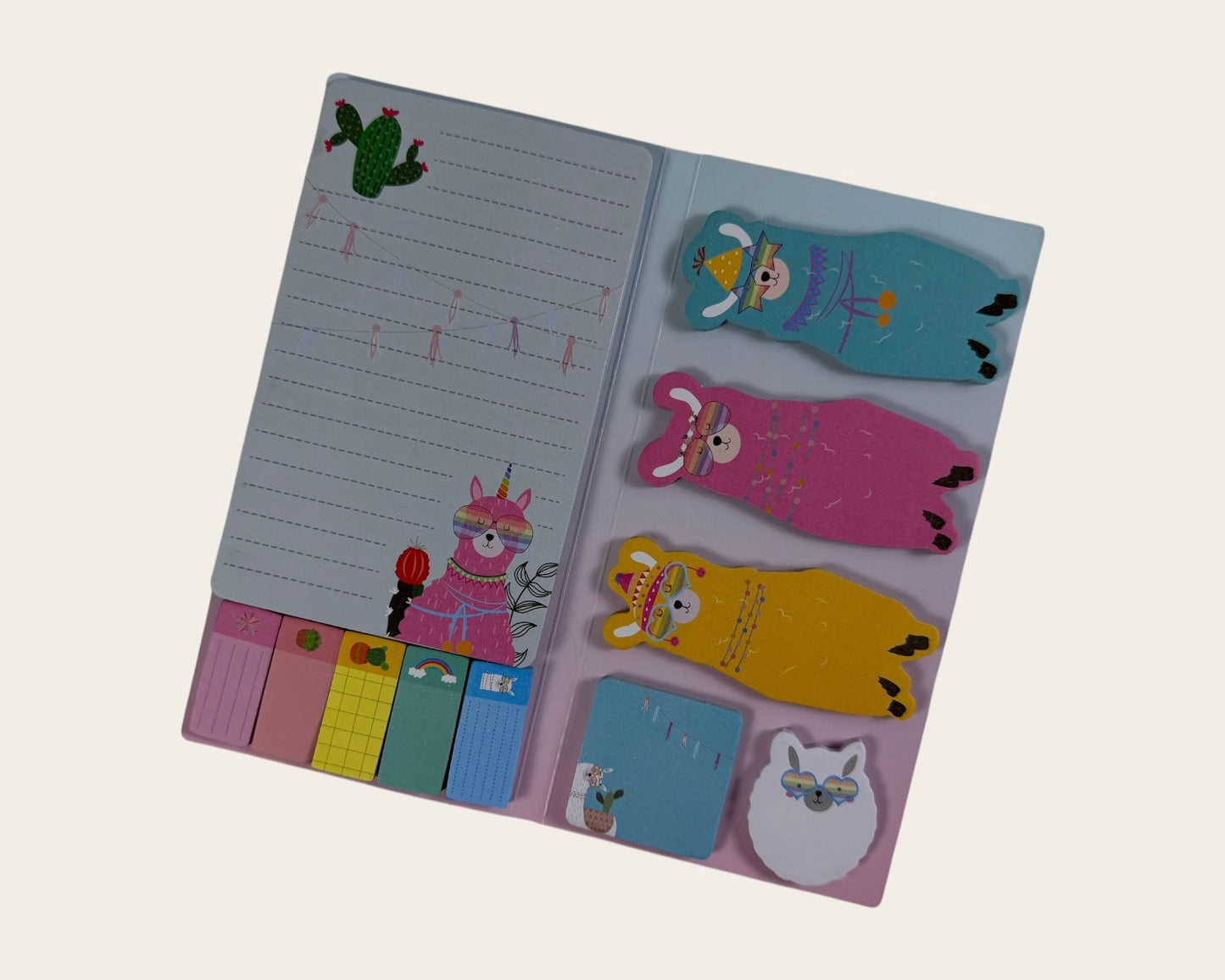 🦙 I Really Like Llamas Sticky Notes Book