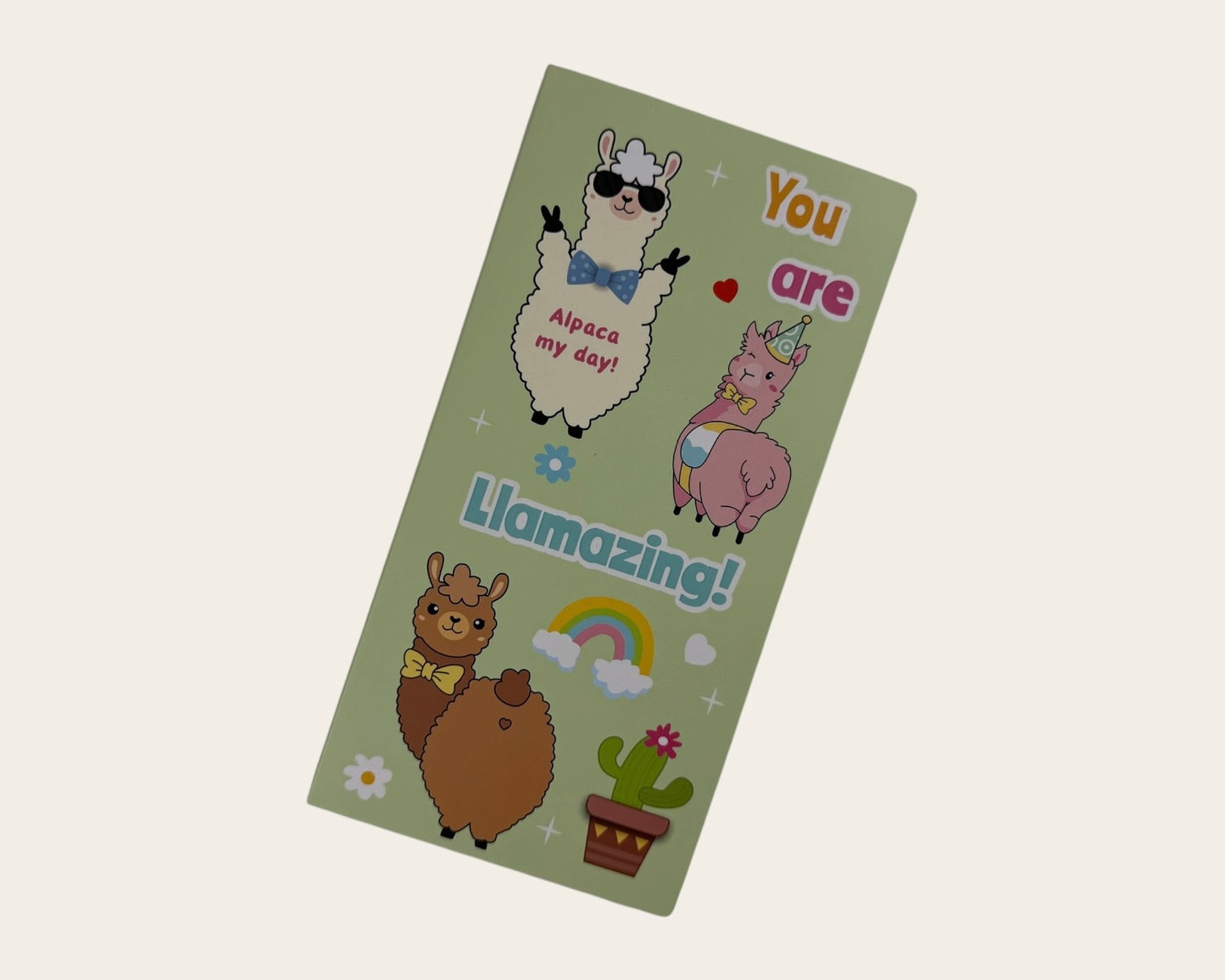 🦙 I Really Like Llamas Sticky Notes Book